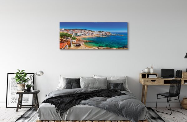 Tablouri canvas Spania coasta plaja orașului