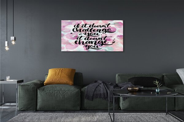 Tablouri canvas litere negre pe un fond colorat