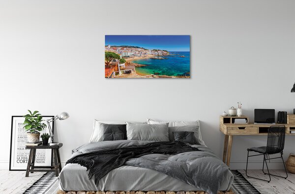 Tablouri canvas Spania coasta plaja orașului