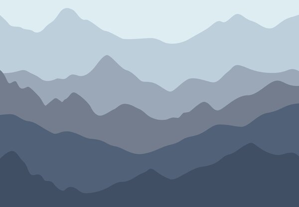 Fototapet - Blue Mountains (147x102 cm)