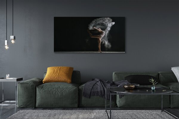 Tablouri canvas femeie de fum