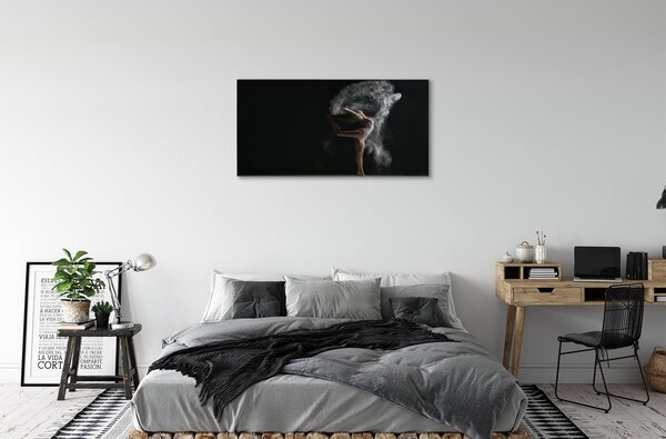 Tablouri canvas femeie de fum