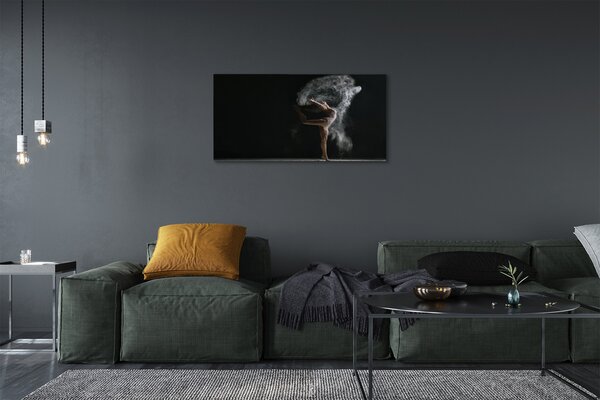 Tablouri canvas femeie de fum