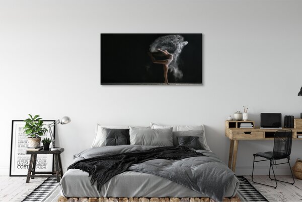 Tablouri canvas femeie de fum