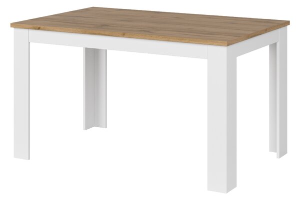 Masă de sufragerie extensibilă 135-184 cm Vina (alb + Stejar wotan). 1053361