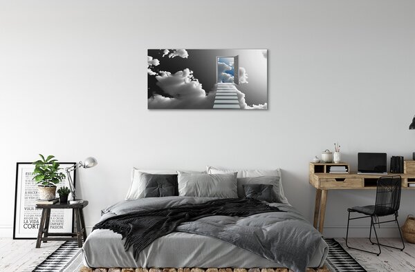 Tablouri canvas Scari usi nori