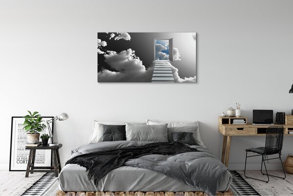 Tablouri canvas Scari usi nori