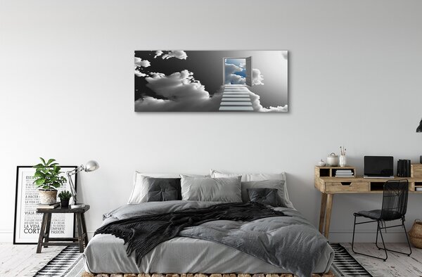 Tablouri canvas Scari usi nori