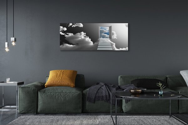 Tablouri canvas Scari usi nori