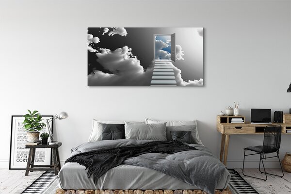 Tablouri canvas Scari usi nori