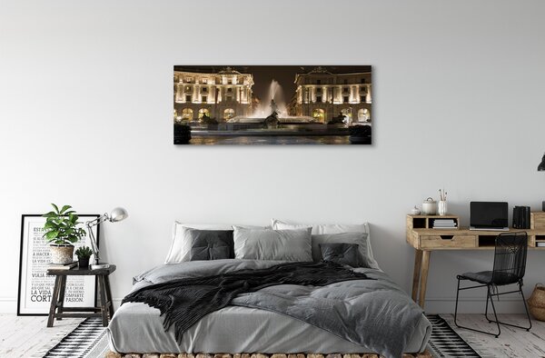 Tablouri canvas Roma Fântâna Piața de noapte