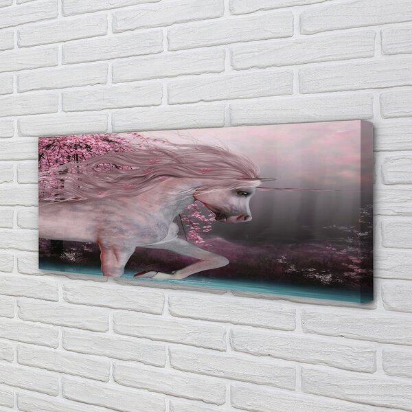 Tablouri canvas copaci Unicorn lac