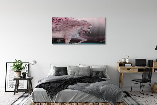 Tablouri canvas copaci Unicorn lac