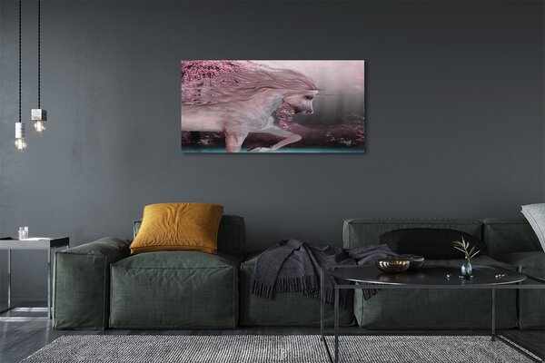 Tablouri canvas copaci Unicorn lac
