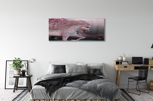 Tablouri canvas copaci Unicorn lac