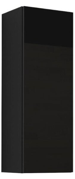 Dulap de perete Zylia 90 (Negru + Negru lucios ). 1058211