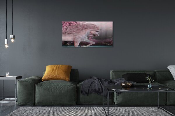 Tablouri canvas copaci Unicorn lac