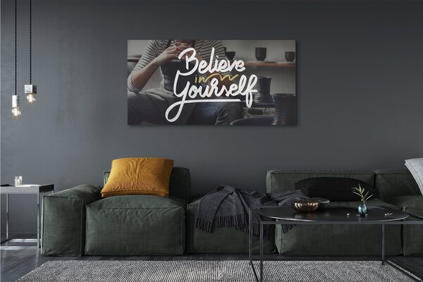Tablouri canvas om inscripție