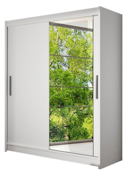Dulap cu uși glisante Primrose VI (trufă + oglindă) (fără iluminare). 1058454