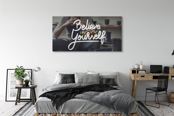 Tablouri canvas om inscripție