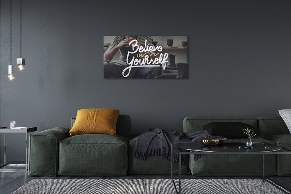 Tablouri canvas om inscripție