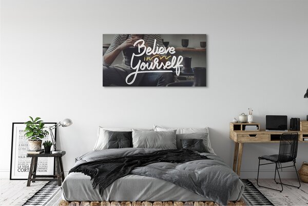 Tablouri canvas om inscripție