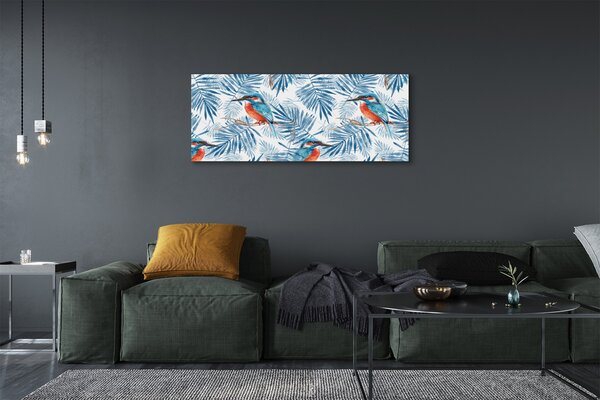 Tablouri canvas pasăre pictate pe o ramură