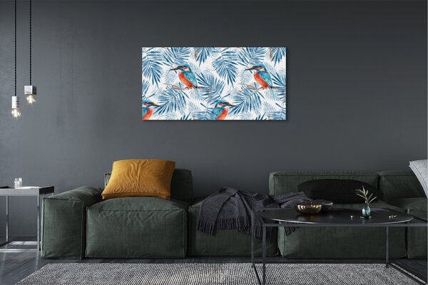 Tablouri canvas pasăre pictate pe o ramură