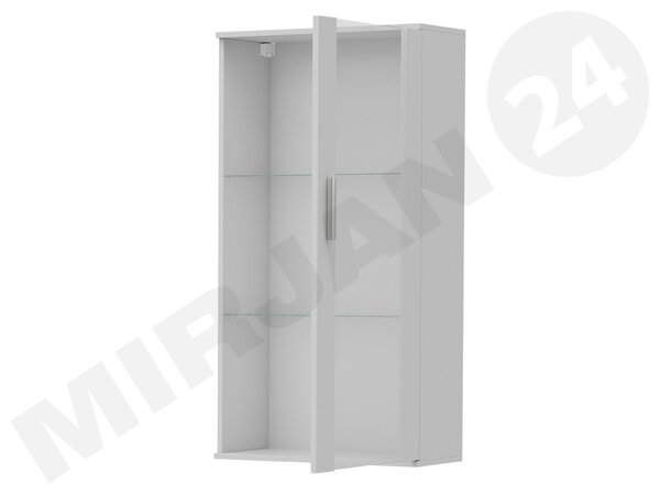 Vitrină Belario B2 (stejar lefkas + Negru) (fără iluminat). 1058610