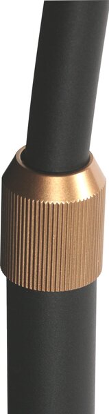 Steinhauer Lampă cu arc LED Ringlux, negru/auriu, metal, CCT, dimabil, reglabil, Negru, Camera de zi / sufragerie, Metal, Modern