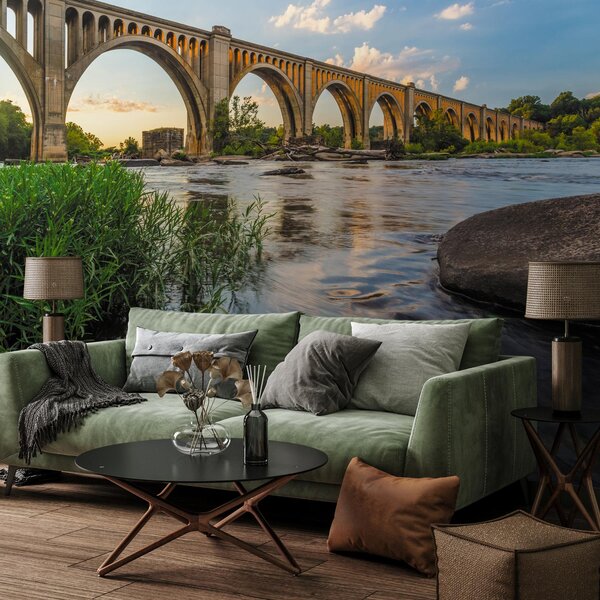 Fototapet - Podul de cale ferată Richmond (147x102 cm)