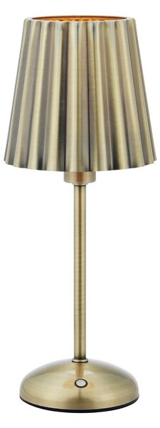 Markslöjd Lampa de masă Celia, alamă veche, dimabilă, E14, stație încărcare, reglabil, Bronz / Alamă Veche, Camera de zi / sufragerie, Metal