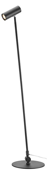 Markslöjd Lampadar LED Arlo, negru, fier, înălțime 132 cm, dimabil., reglabil, Negru, Camera de zi / sufragerie, Metal, Modern