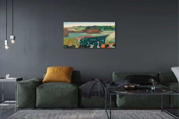 Tablouri canvas Arta pictate vedere din mediul rural