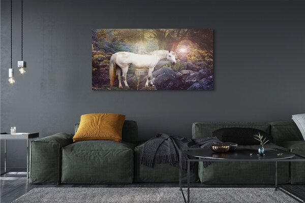 Tablouri canvas Unicorn în pădure