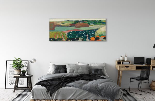 Tablouri canvas Arta pictate vedere din mediul rural