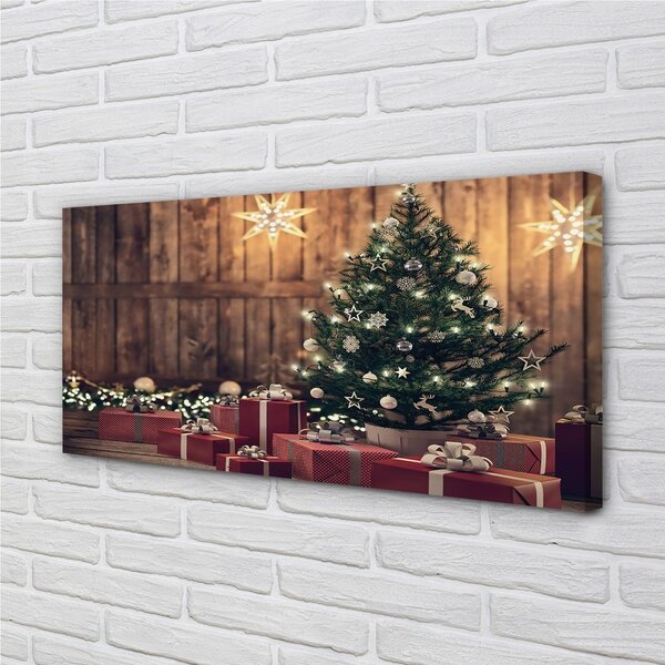 Tablouri canvas Cadouri de Crăciun placi decor copac