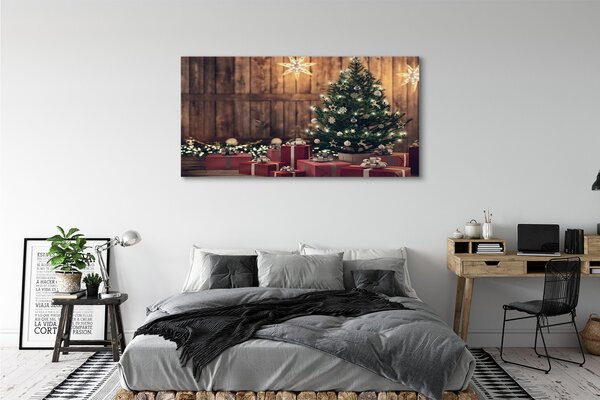 Tablouri canvas Cadouri de Crăciun placi decor copac