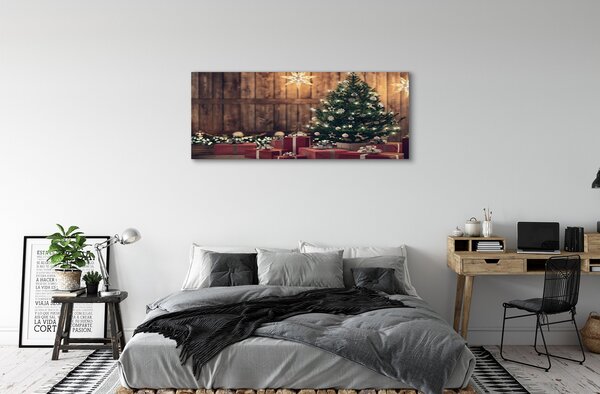 Tablouri canvas Cadouri de Crăciun placi decor copac