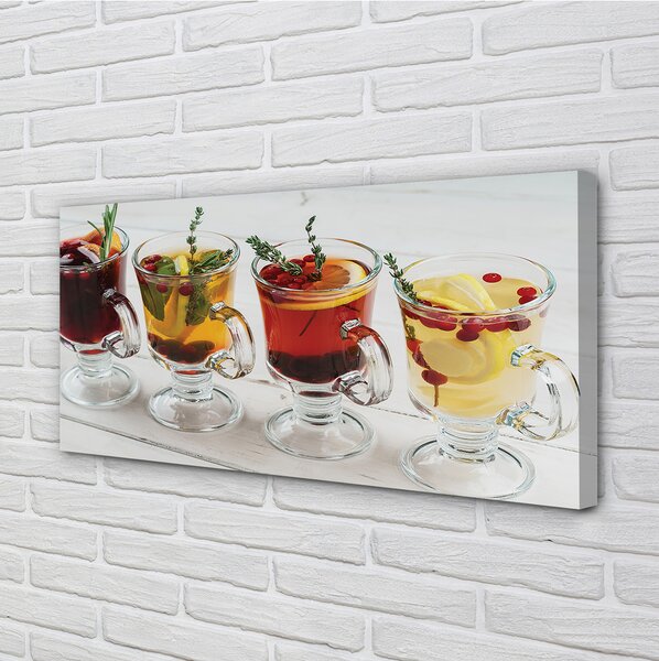 Tablouri canvas Iarna ierburi de ceai de fructe