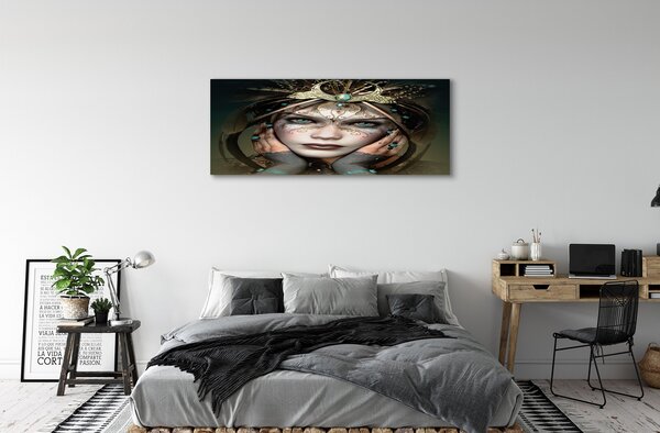 Tablouri canvas ochi albaștri Femeie
