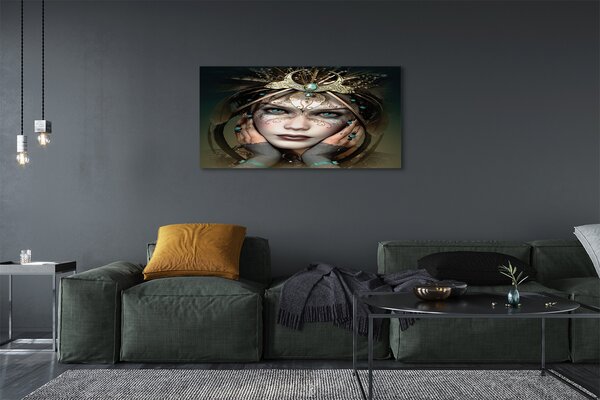 Tablouri canvas ochi albaștri Femeie
