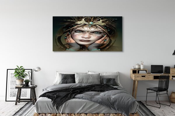 Tablouri canvas ochi albaștri Femeie