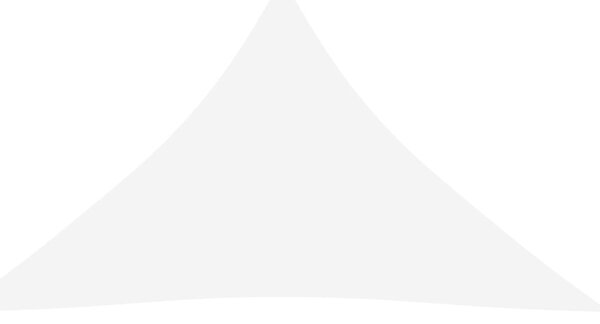 Parasolar, alb, 3,5x3,5x4,9 m, țesătură oxford, triunghiular