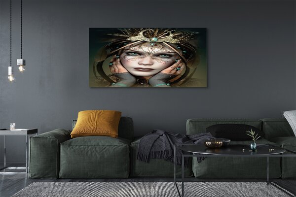 Tablouri canvas ochi albaștri Femeie