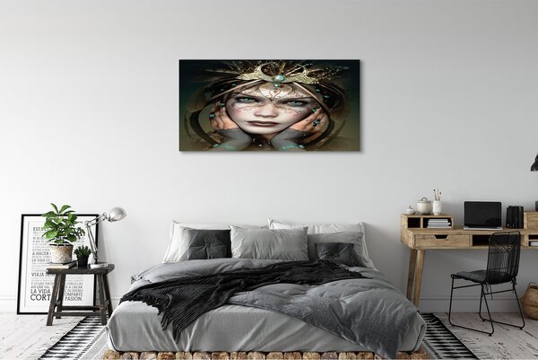 Tablouri canvas ochi albaștri Femeie