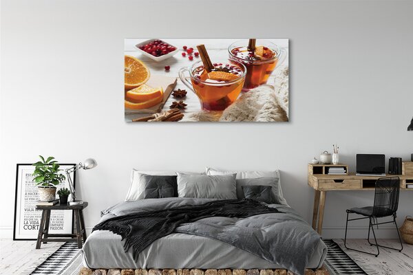 Tablouri canvas Iarna ceașcă de ceai