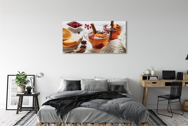 Tablouri canvas Iarna ceașcă de ceai