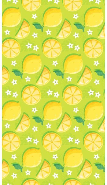 Set de plaja LEMONS – prosop 100×180 cm si poncho 80×145 cm, verde
