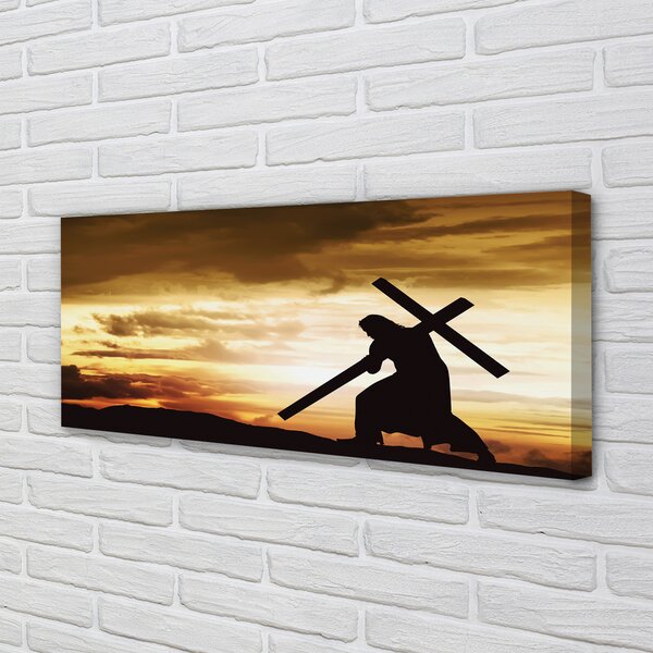 Tablouri canvas Isus apus de soare eco
